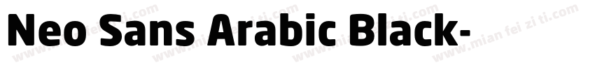 Neo Sans Arabic Black字体转换
